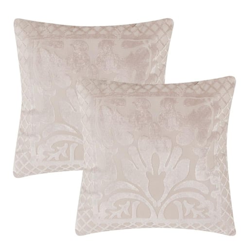 مفرش صيفي مزدوج جاكار 8 قطع - فابيانا - بيج فاتح