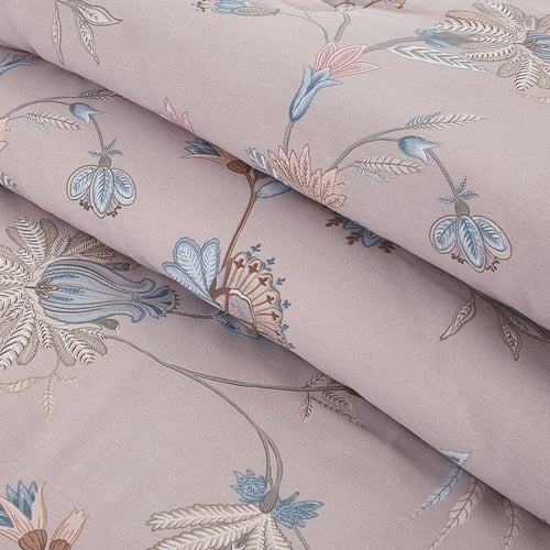 مفرش قطن صيفي مفرد ونص 4 قطع - فاليريا - بيج - رما...