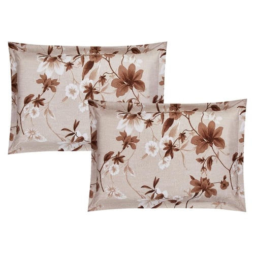 مفرش صيفي مزدوج 6 قطع - كاليندا - بيج فاتح - بيج غ...