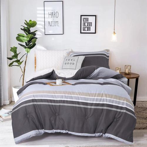 مفرش صيفي مفرد ونص 4 قطع - ليتشي - رمادي - سماوي -...