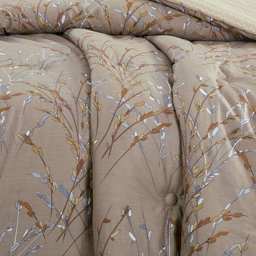 مفرش قطن صيفي مفرد ونص 4 قطع - فاليريا - بني - كري...