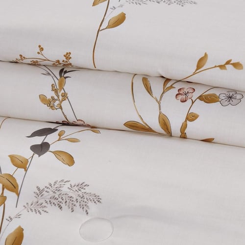 مفرش صيفي مقاس كوين وجهين ٧ قطع - فيفيان - كريمي -...