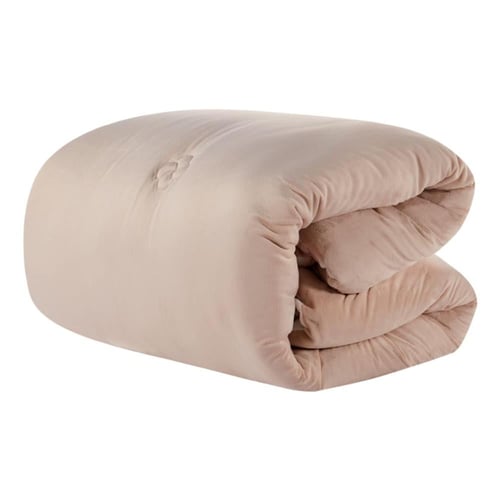 مفرش شتوي مخمل مفرد ونص 4 قطع - تالورا - رصاصي - ب...