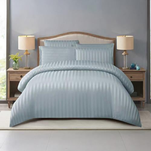 مفرش فندقي مزدوج 6 قطع - رافاييلا - رمادي