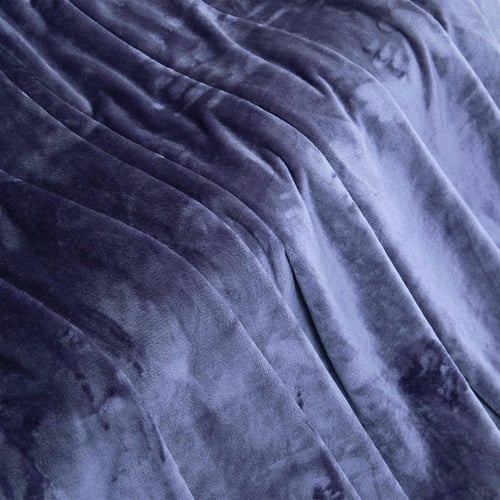 بطانية مخمل مزدوج - جولي - كحلي