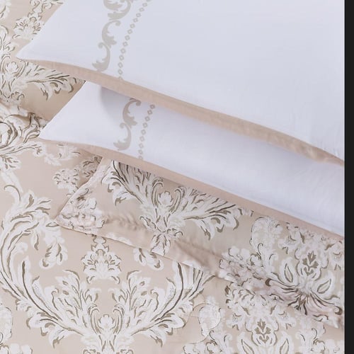 مفرش صيفي مزدوج من قماش التنسيل 8 قطع - ايليثيا -ب...