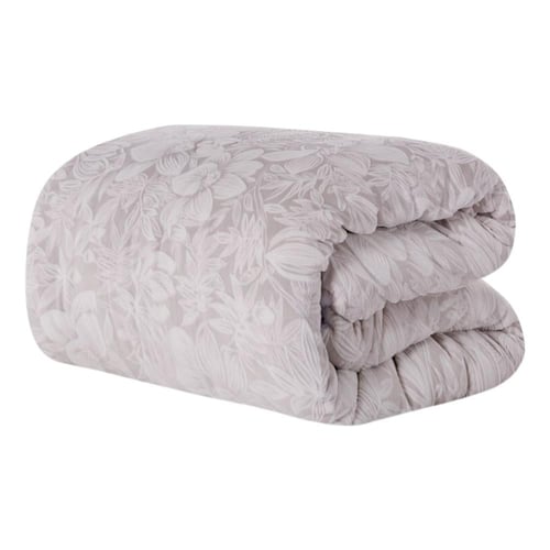 مفرش شتوي مخمل فرو مفرد ونص 4 قطع - موريل - رصاصي