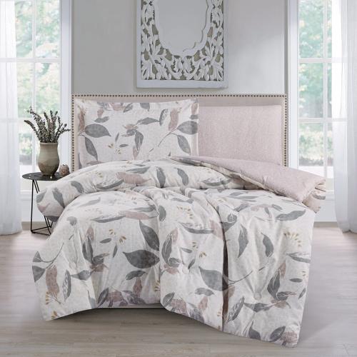 مفرش صيفي مفرد ونص 4 قطع - ليتون - كريمي - رمادي ف...