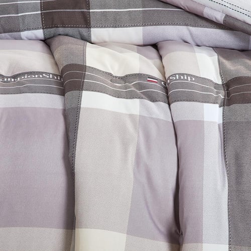 مفرش صيفي مفرد ونص 4 قطع - ليتون - رمادي - بيج -رص...