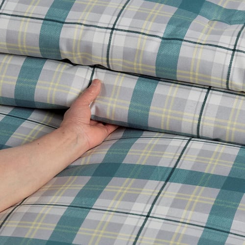 مفرش صيفي مفرد ونص 4 قطع - ليتون - رصاصي - اخضر