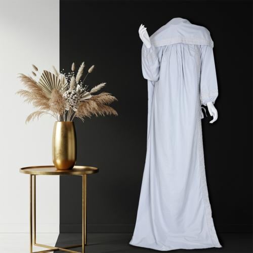 ثوب صلاة مطرز - نسك - رصاصي