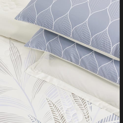 مفرش صيفي مزدوج 10 قطع - ريفيرا - سكري غامق