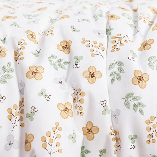 مفرش صيفي مفرد ونص 4 قطع - ليتون - أبيض - بيج غامق