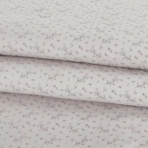 مفرش قطن صيفي مزدوج 8 قطع - زافيرا - رمادي