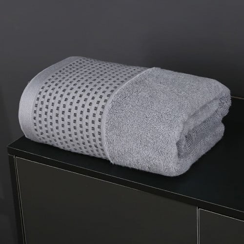 منشفة قطن بامبو مقاس وسط - رصاصي