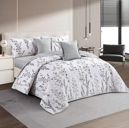 مفرش صيفي مزدوج مضغوط 6 فطع - حشوة خفيفة - ستيلارا...