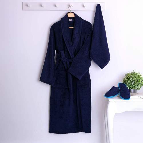 طقم روب 4 قطع - بيرلا - كحلي