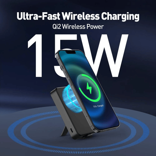 بور بانك بقوة 10000 يدعم الشحن اللاسلكي (MagQ 10)