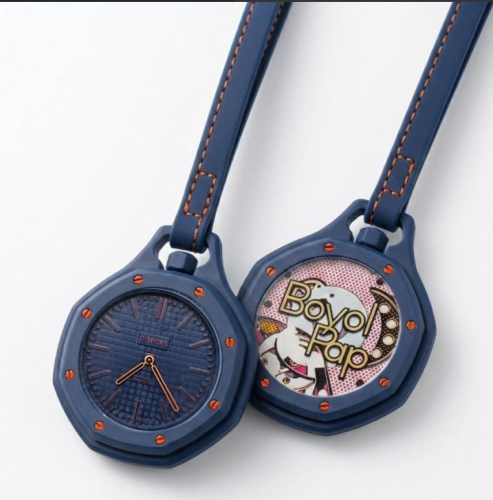 ساعة الترند شبية سواتش Swatch لون كحلي DP2026 الشحن مجاني