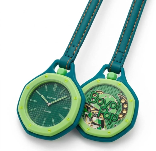 ساعة الترند شبية سواتش Swatch لون اخضر DP2026 الشحن مجاني