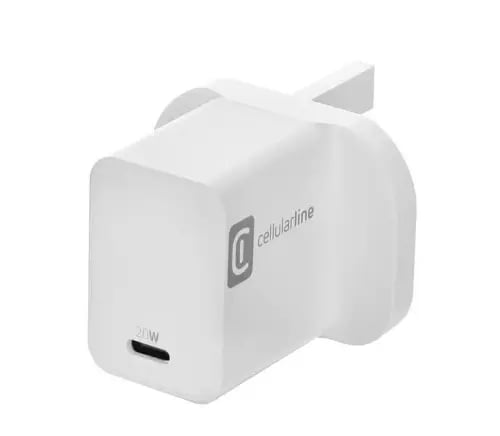 شاحن جداري Cellularline بقوة 20W: شحن سريع وأمان أ...
