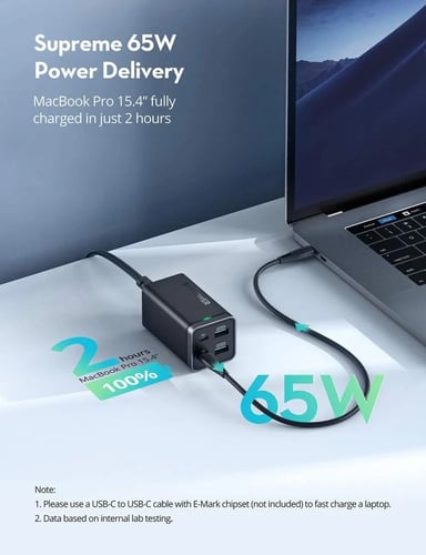 منصة شحن RAVPOWER 65W 4-Port