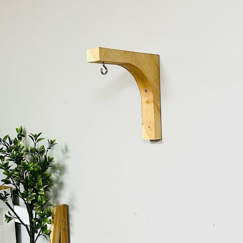 زاوية وحامل تعليق خشبي