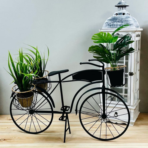 مركن 3 سلال بدراجة حديد اسود