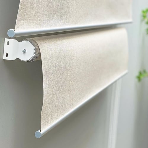 ستارة رول بطبقة مانعه للضوء قماش كتان