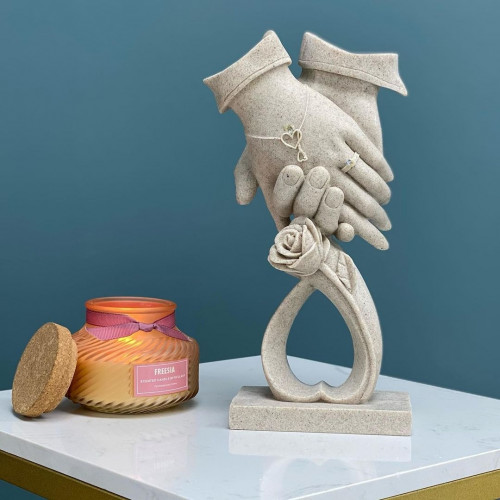 ديكور مجسم ايادي رخامي بوردة