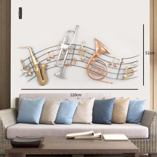 لوحة جدارية بشكل نوتة موسيقية