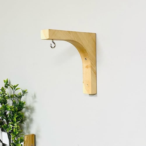 زاوية وحامل تعليق خشبي