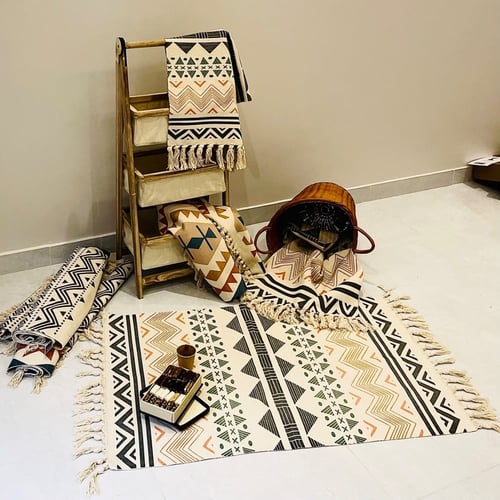 بساط طويل قطن ملون 180*60