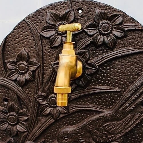 حوض حائط ريفي من الحديد بشكل حوض غسيل معدني مثبت ع...