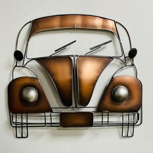 واجهة سيارة حديد جدارية برونزي انتيك