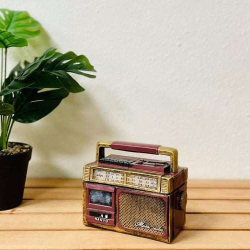 راديو سيراميك مفتوح ذهبي وعودي انتيك