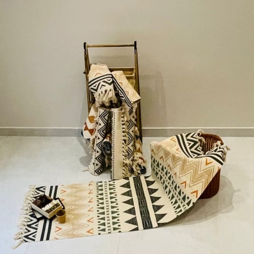 بساط طويل قطن ملون 180*60