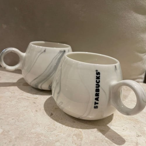 كوب ستاربكس ® ماربل ابيض