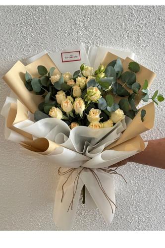 بوكيه ورد بيبي روز ناعم