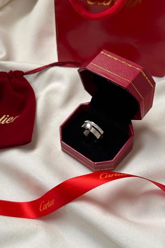 خاتم كارتير نسائي فضي