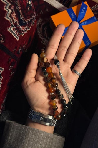 سبحة عقيق اصليه من اوب