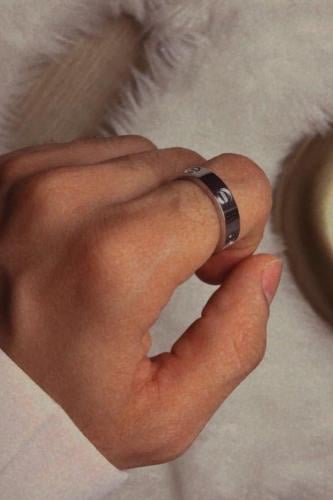 خاتم كارتير فضي رجالي