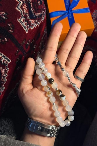 سبحة عقيق اصلي سكري