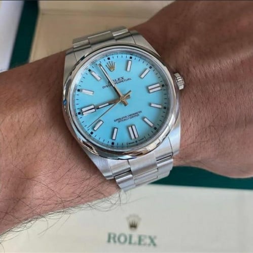 ساعه رولكس مينا سماوي