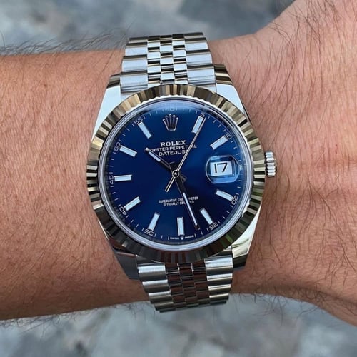 ساعه رولكس - ازرق