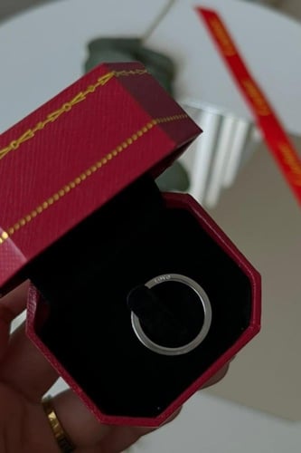 خاتم كارتير فضي رجالي