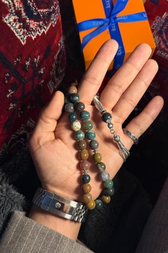 سبحة عقيق اصليه من اوب