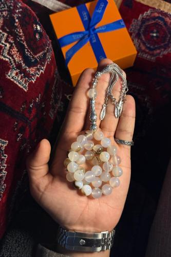 سبحة عقيق اصلي سكري