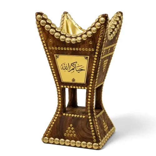 مبخرة حائلية نجدية فاخرة بالاسم خشب أثل طبيعي