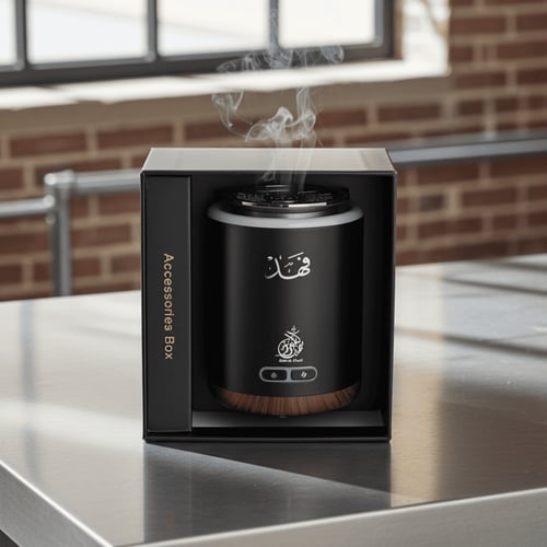 مبخرة الكترونية فاخرة بالأسم حفر ليزر